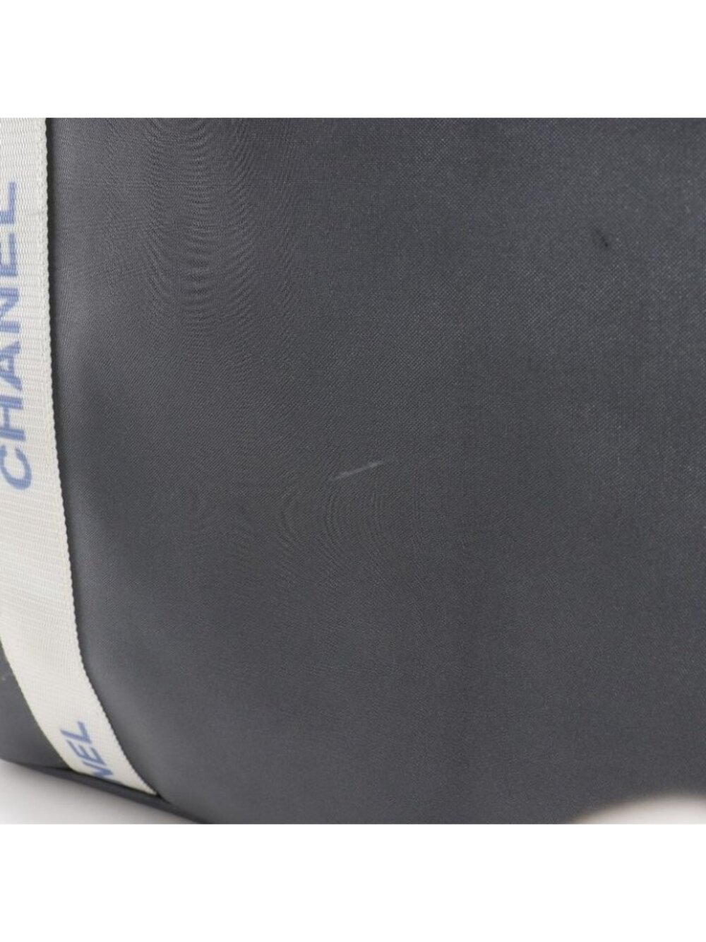 Chanel Logo Sport Line Nylon Gray Tote Bag - Picture 7 of 10